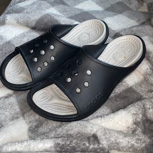Crocs Mens Slide Slip On Sandals Size 8 Black unisex